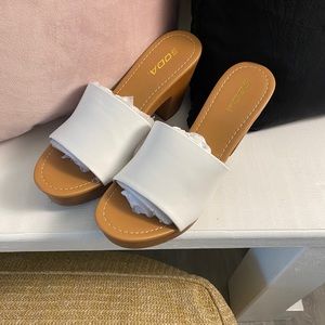 Soda Heeled Platform Sandal